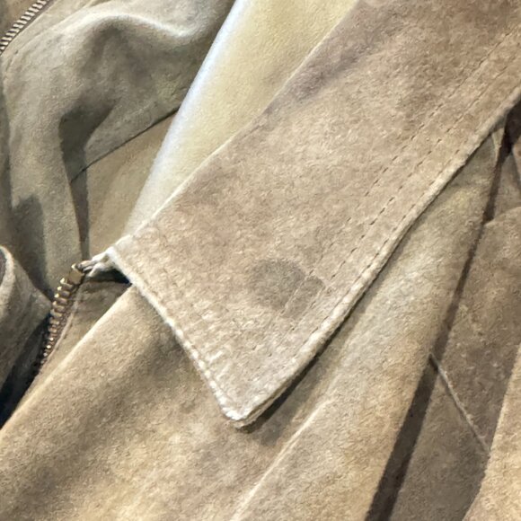 Men's Italian Verri Uomo Vintage Brown Suede Jacket - Picture 10 of 13